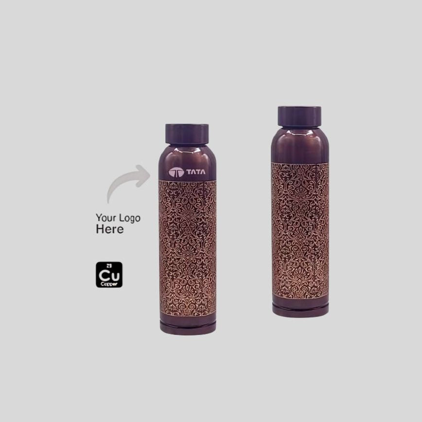 Oreo Copper Water Bottle 950 ML Color Finish – Custom Logo Premium Copper Bottle 180160