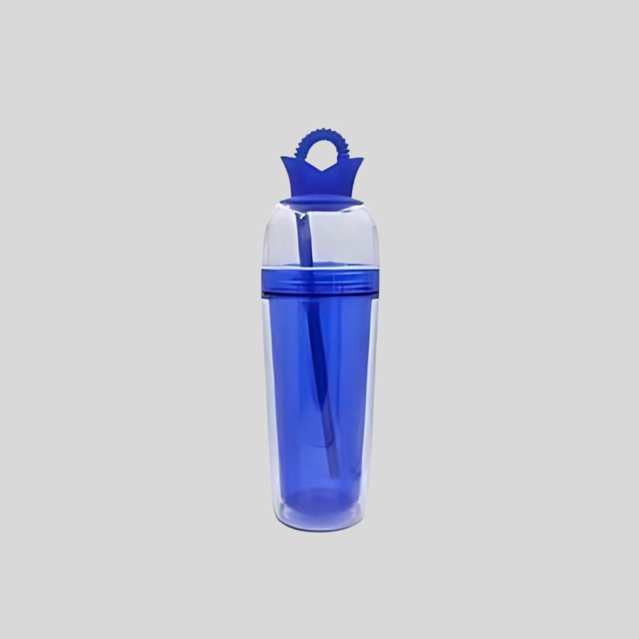 Double Wall Plastic Sipper Mug 550ml – Insulated, BPA-Free, Custom Logo DKGHA- 186