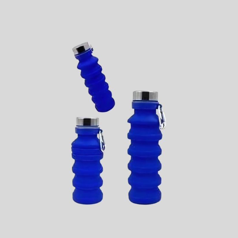 Collapsible Silicone Water Bottle 600ml – Portable, BPA-Free, Custom Logo Printing DKGHA- 025