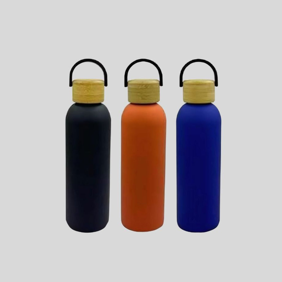 Insulated Bottle with Bamboo Cap – Eco-Friendly, Customizable Water Bottle 18050