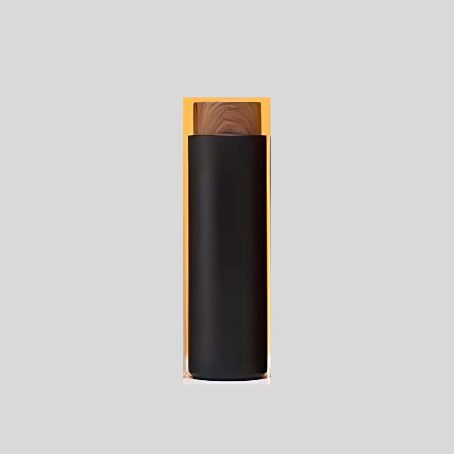 400 ML Matte Flask with Wooden Finish Cap – Stylish Customizable Gift Bottle 18070