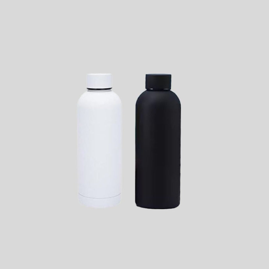 DK Rubber Coated Water Bottle - Non-Slip Insulated Stainless Steel Flask 1808