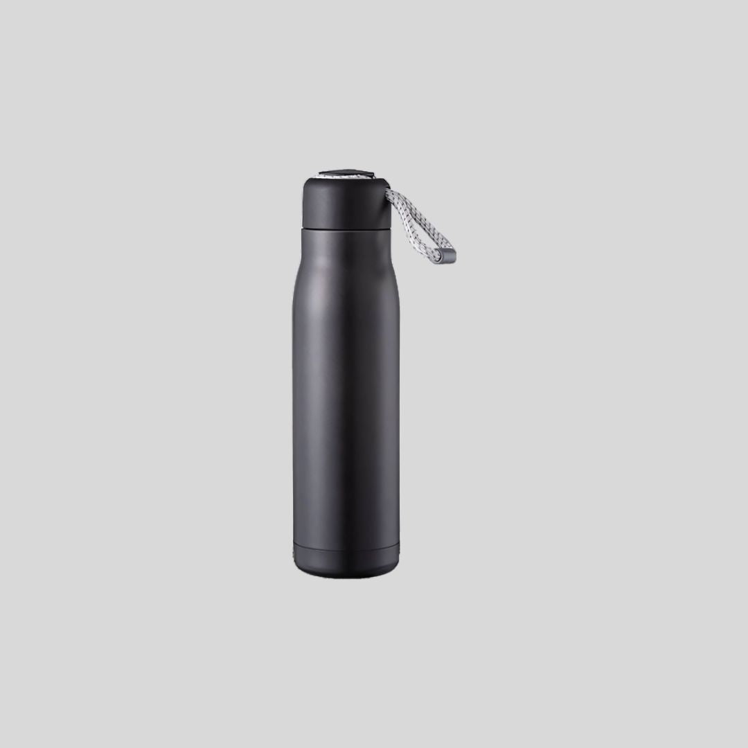 DK Rope Handle Water Bottle - Insulated Stainless Steel Flask with Carry Strap 1811