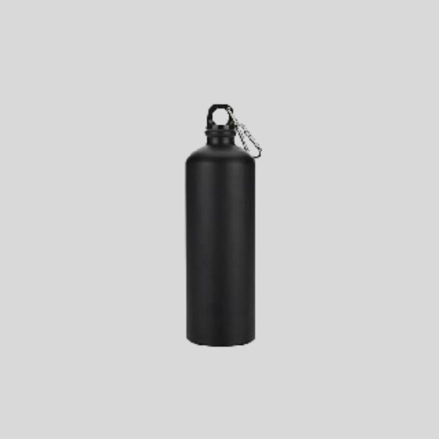 DK Aluminium Water Bottle with Carabiner Clip - 750ml Lightweight Sports Bottle 1825