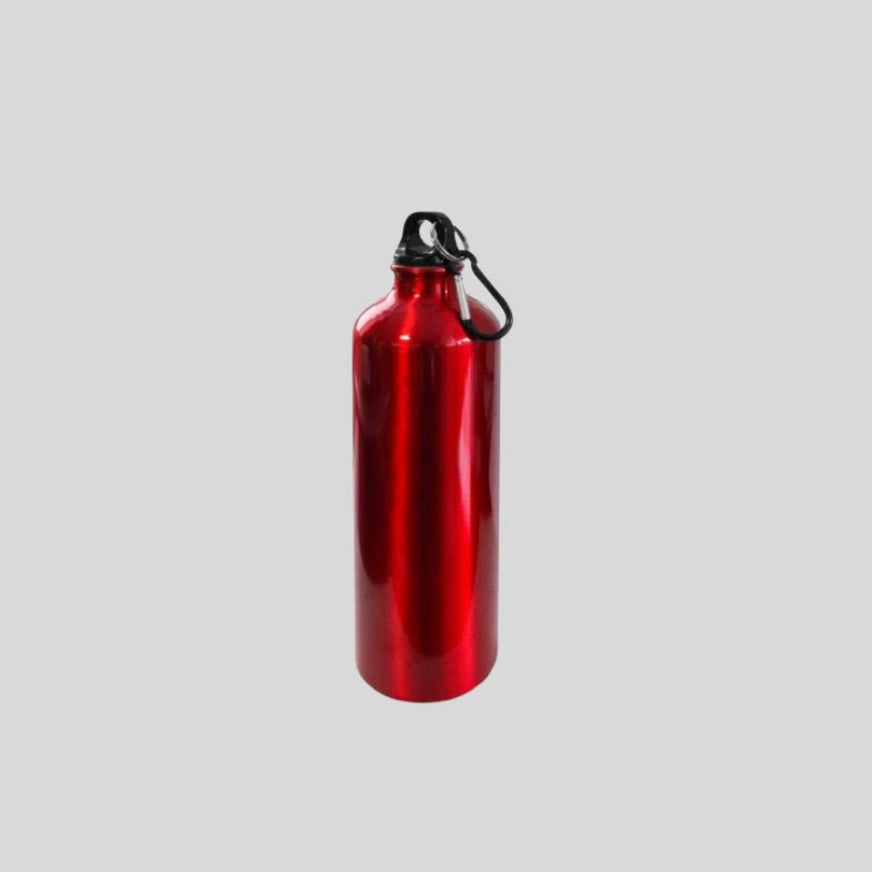 DK Aluminium Water Bottle with Carabiner Clip - 750ml Lightweight Sports Bottle 1825