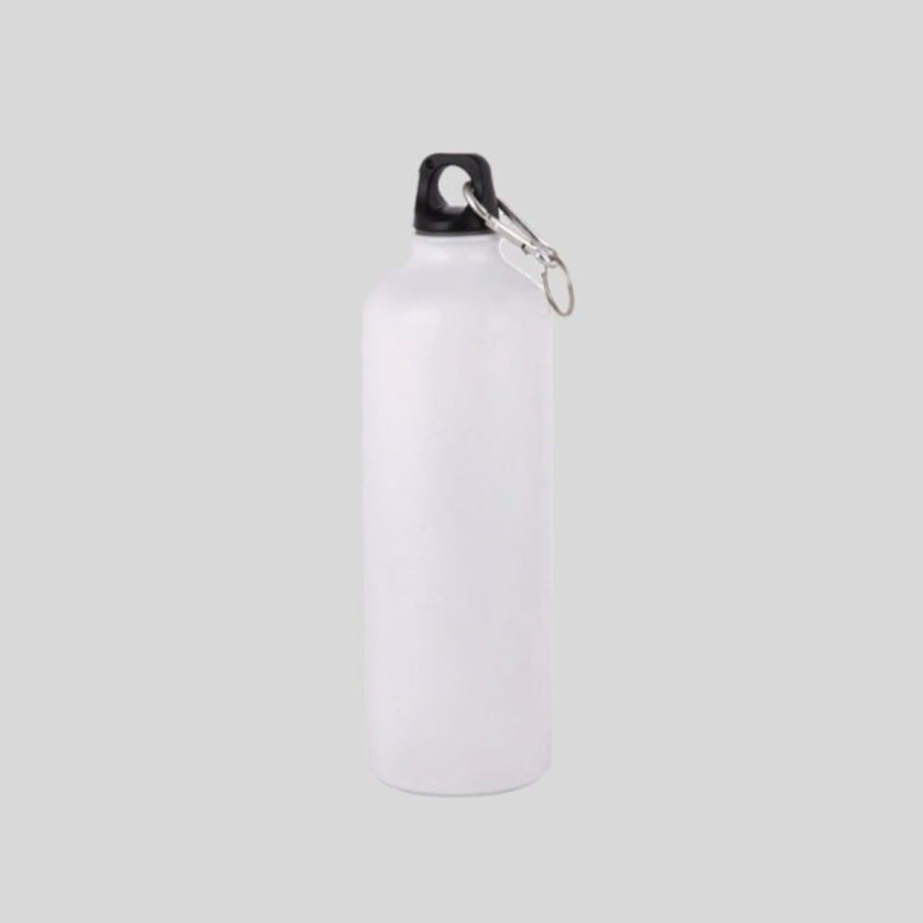 DK Aluminium Water Bottle with Carabiner Clip - 750ml Lightweight Sports Bottle 1825
