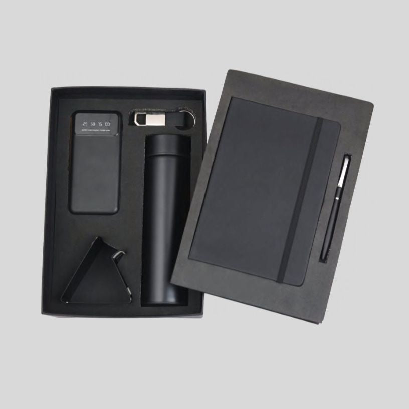 DK - 6 in 1 Elastic Diary Mobile Stand Bottle Powerbank Pen Keychain Set- 716