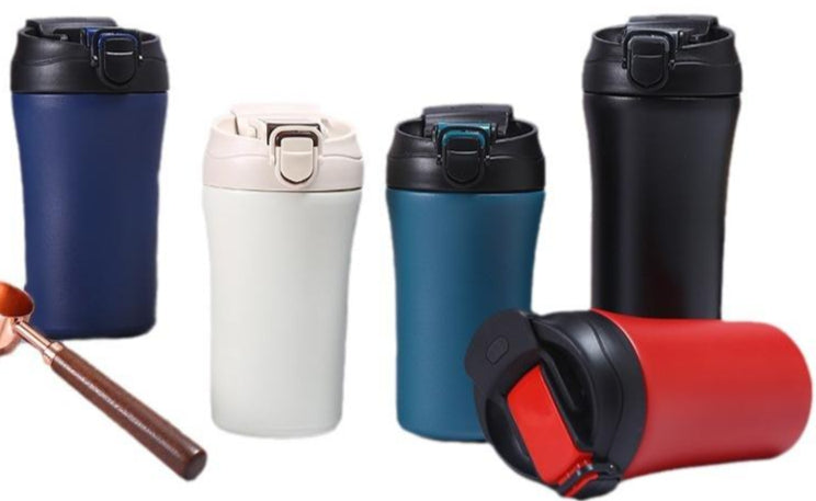 DK – Leak Proof Insulated Coffee Mug, Stainless Steel Tumbler for Hot & Cold Beverages