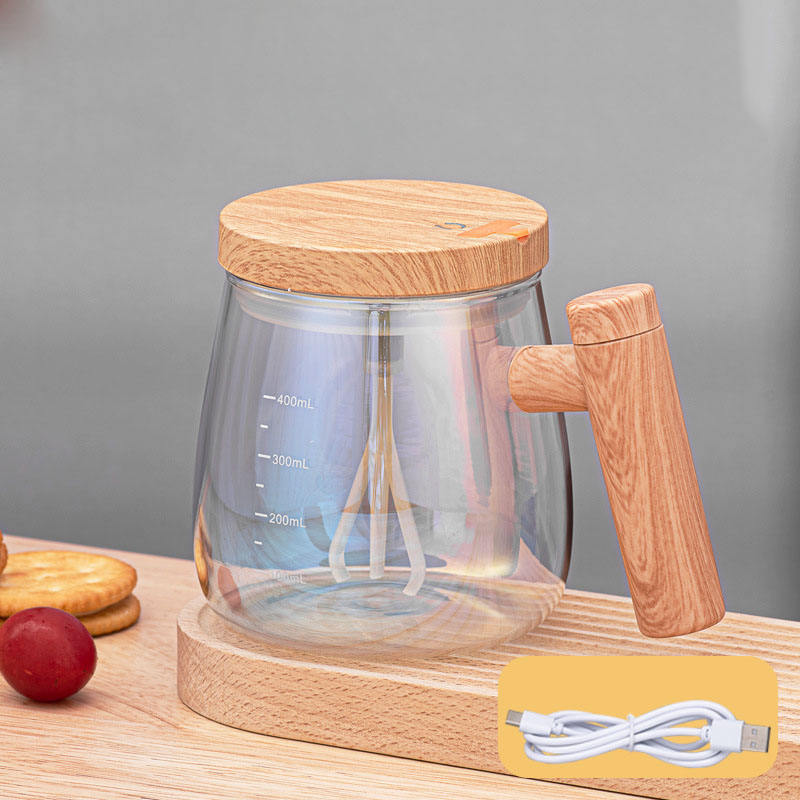 DK – Electric Self-Stirring Coffee Mug Borosilicate Mixing Cup with Lid 941