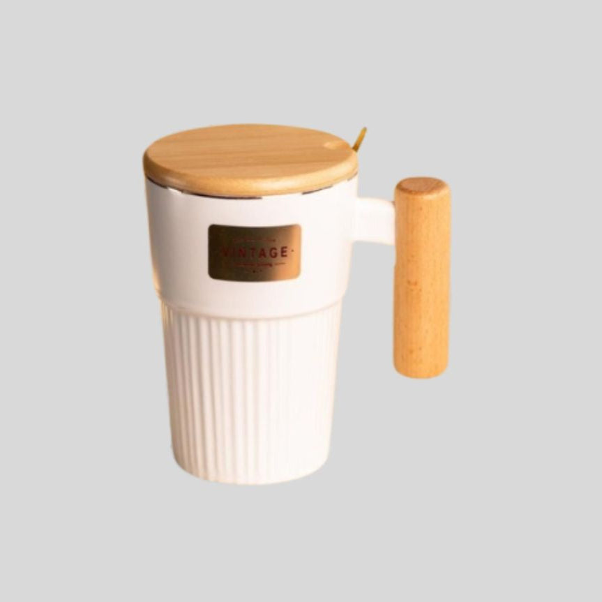 DK - Large Generic Ceramic Coffee Cup With Lid 974