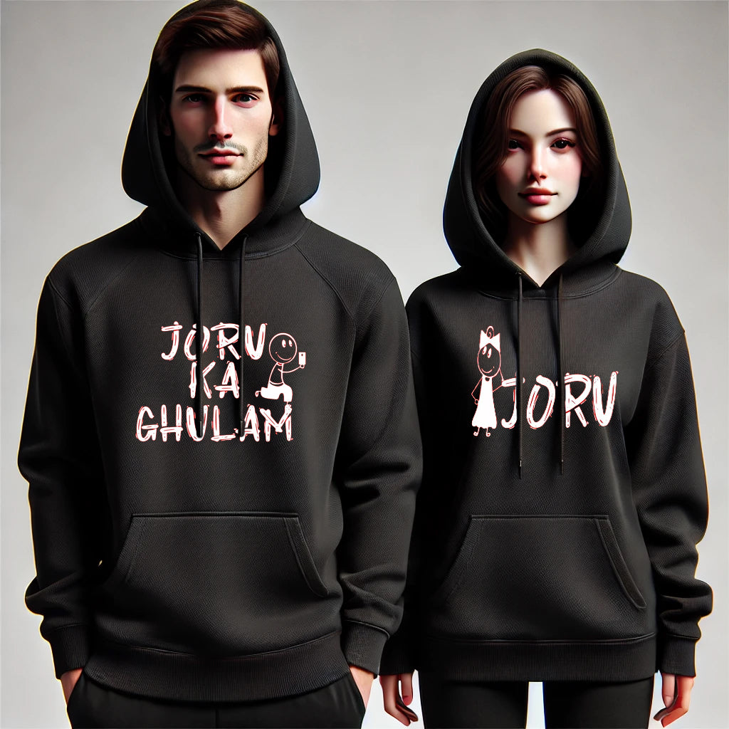 Joru Ka Gulaam & Joru Funny Couple Hoodies