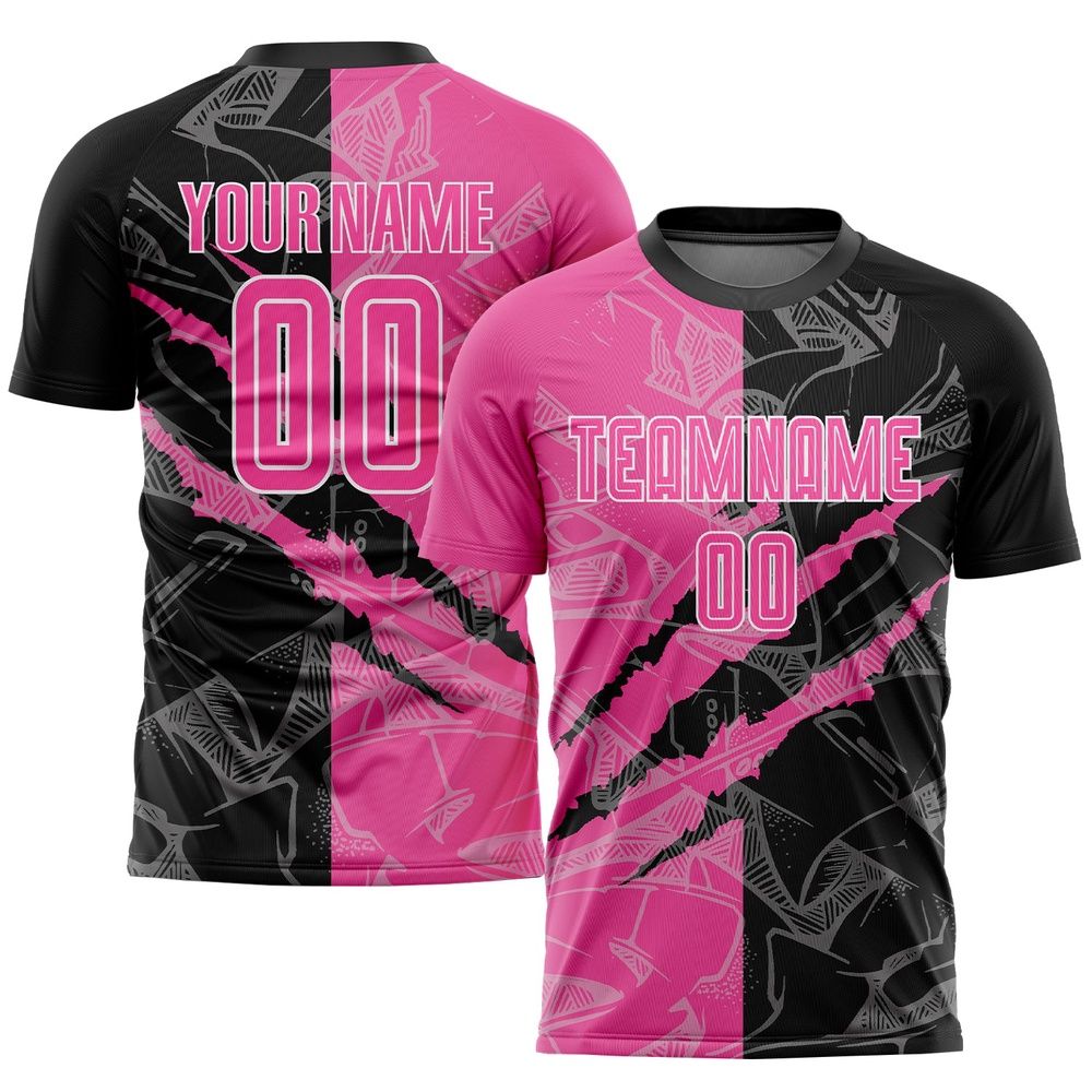 Black & Pink Graffiti Customized Sublimation T-Shirt
