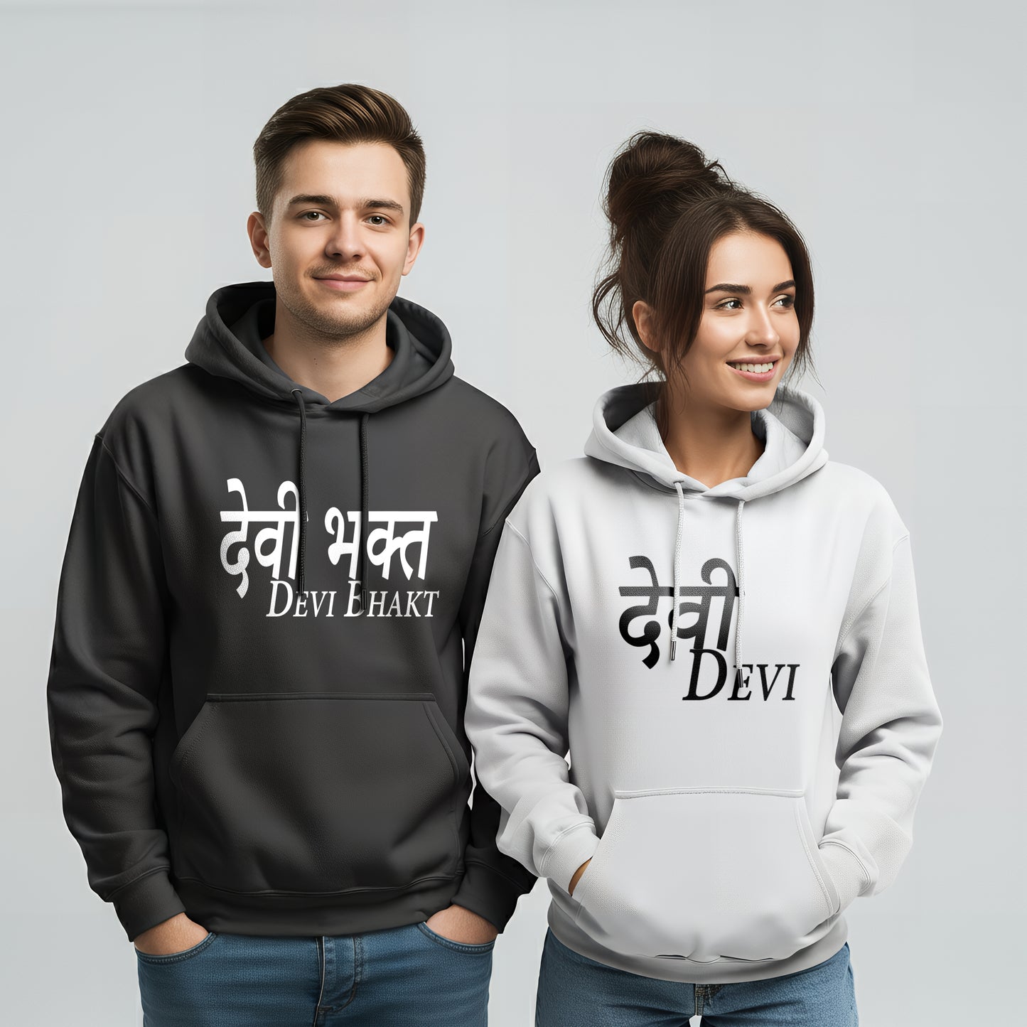 Devi & Devibhakt Couple Hoodies
