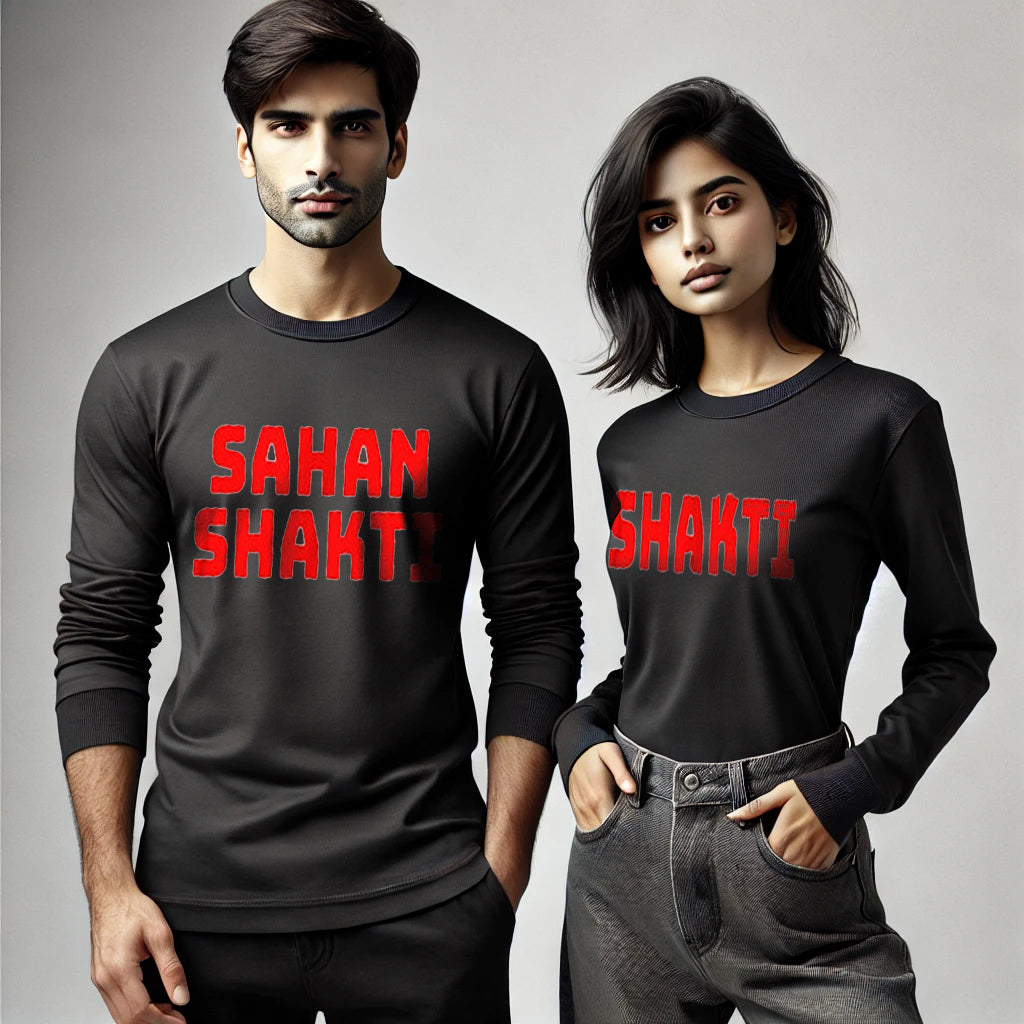 Shakti & Sahanshakti Funny Long Sleeve Couple T-Shirts