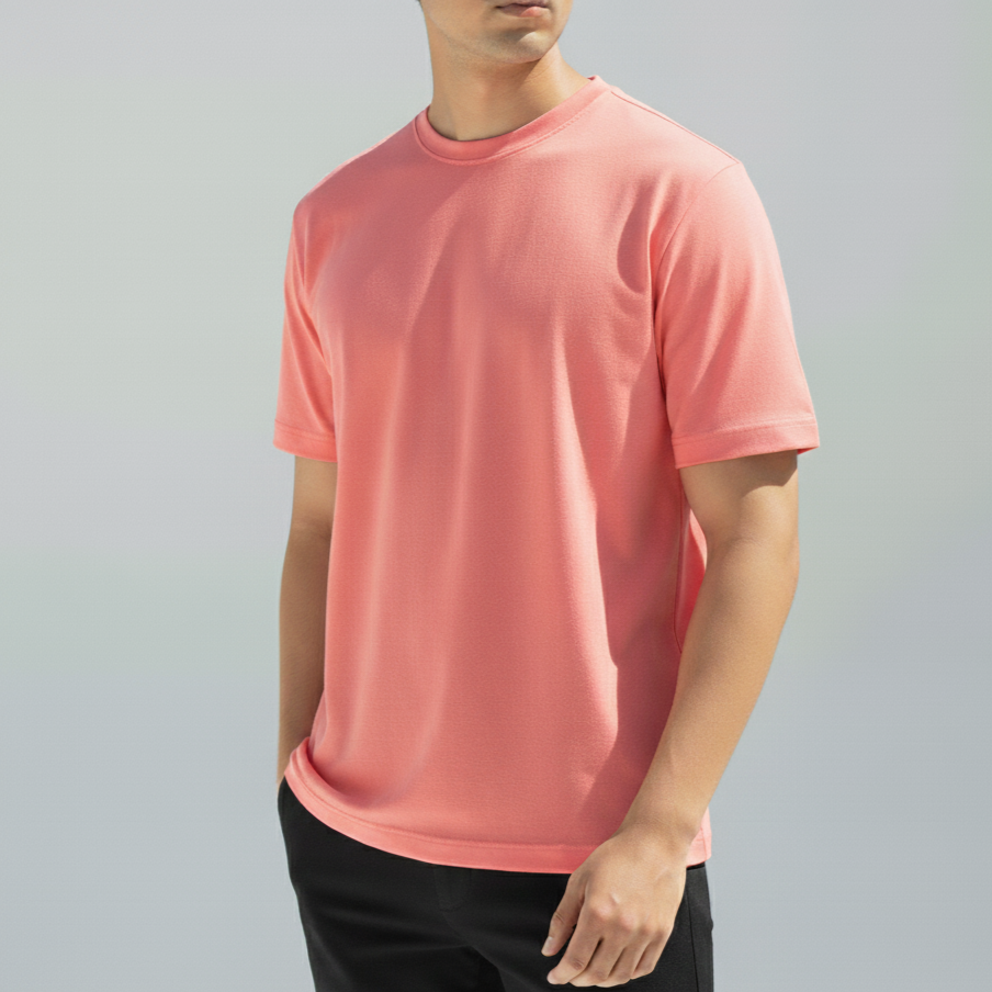 Round Neck Short Sleeve T-Shirt - DivviK