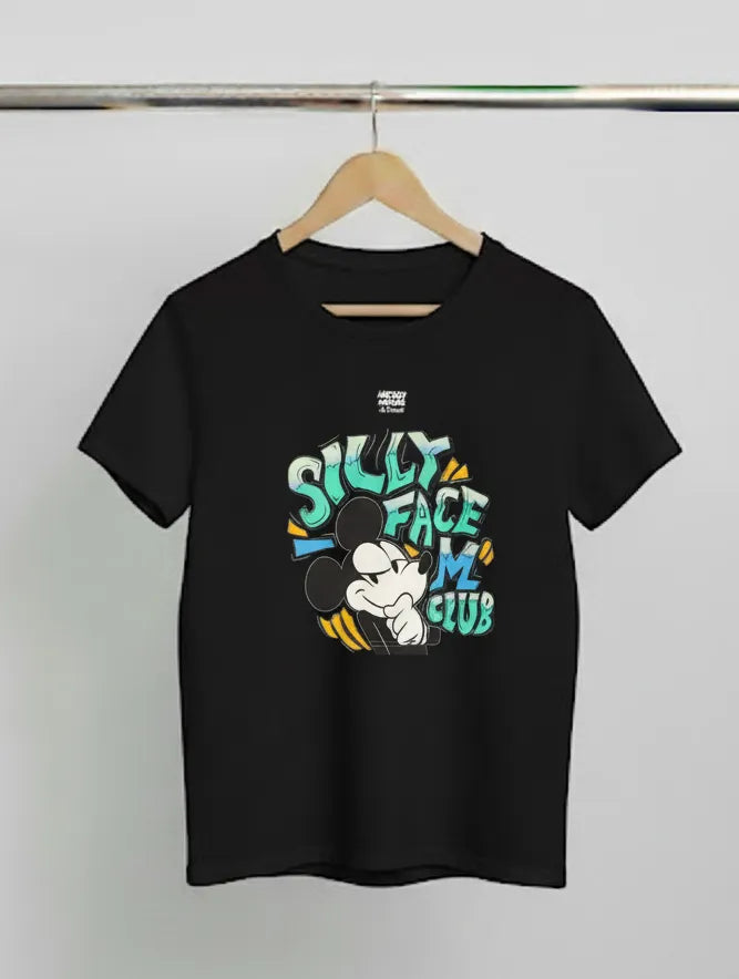 DivviK Mickey Mouse "Silly Face Club" Graphic T-Shirt | Modern Disney Fan Tee