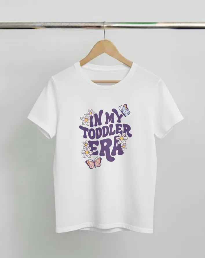 DivviK "In My Toddler Era" Groovy Graphic T-Shirt | Funny Mom Life Slogan Tee