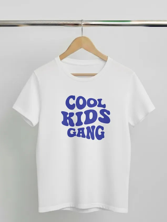 DivviK "Cool Kids Gang" Slogan T-Shirt | Trendy Youth Graphic Tee
