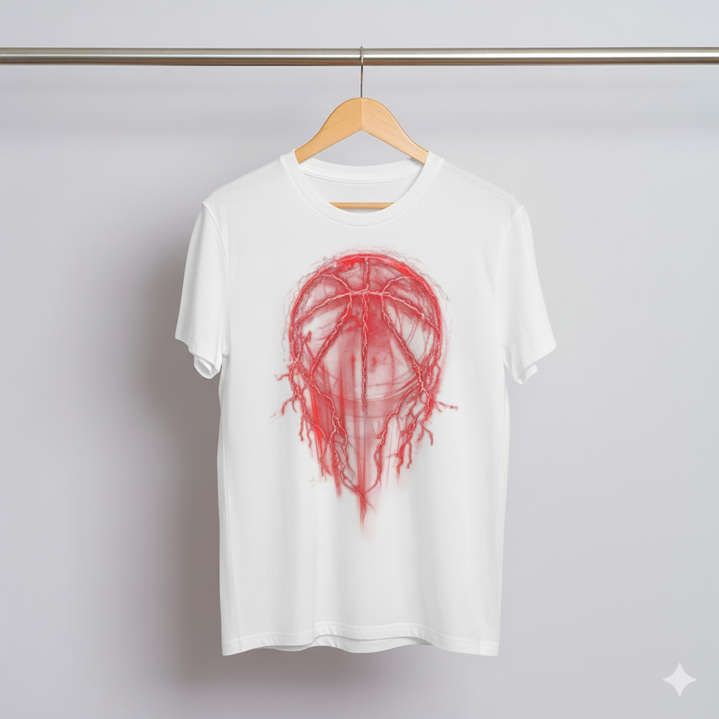 DivviK Electric Lightning Basketball Graphic T-Shirt | Dynamic Sports Fan Tee