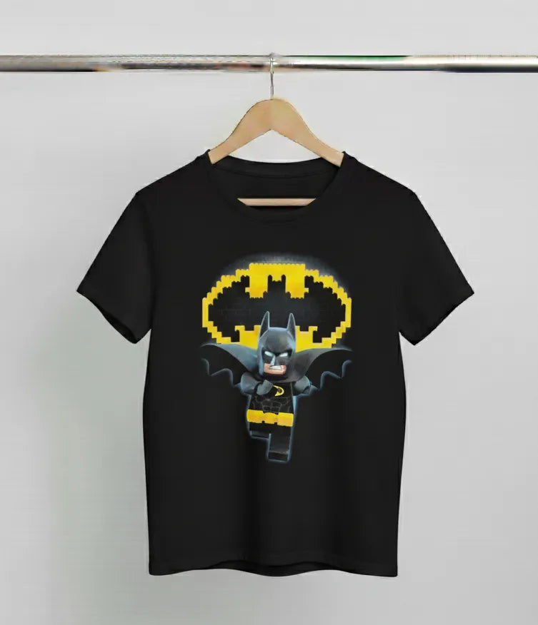 DivviK LEGO Batman Movie Graphic T-Shirt | Kids DC Comics Building Block Tee