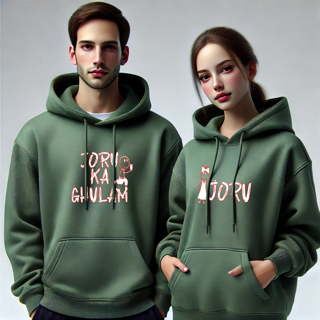 Joru Ka Gulaam & Joru Funny Couple Hoodies