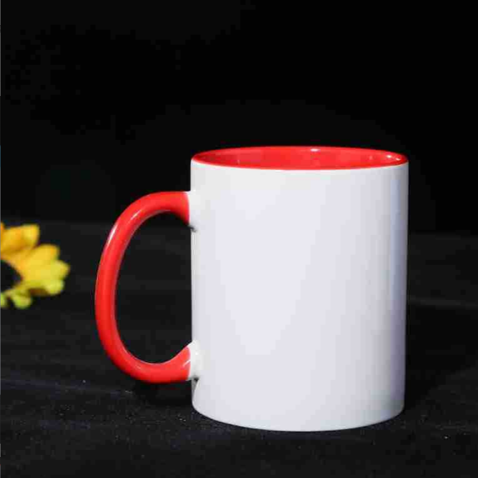 DK – 11 Oz Porcelain White Handmade Ceramic Two tone Mug