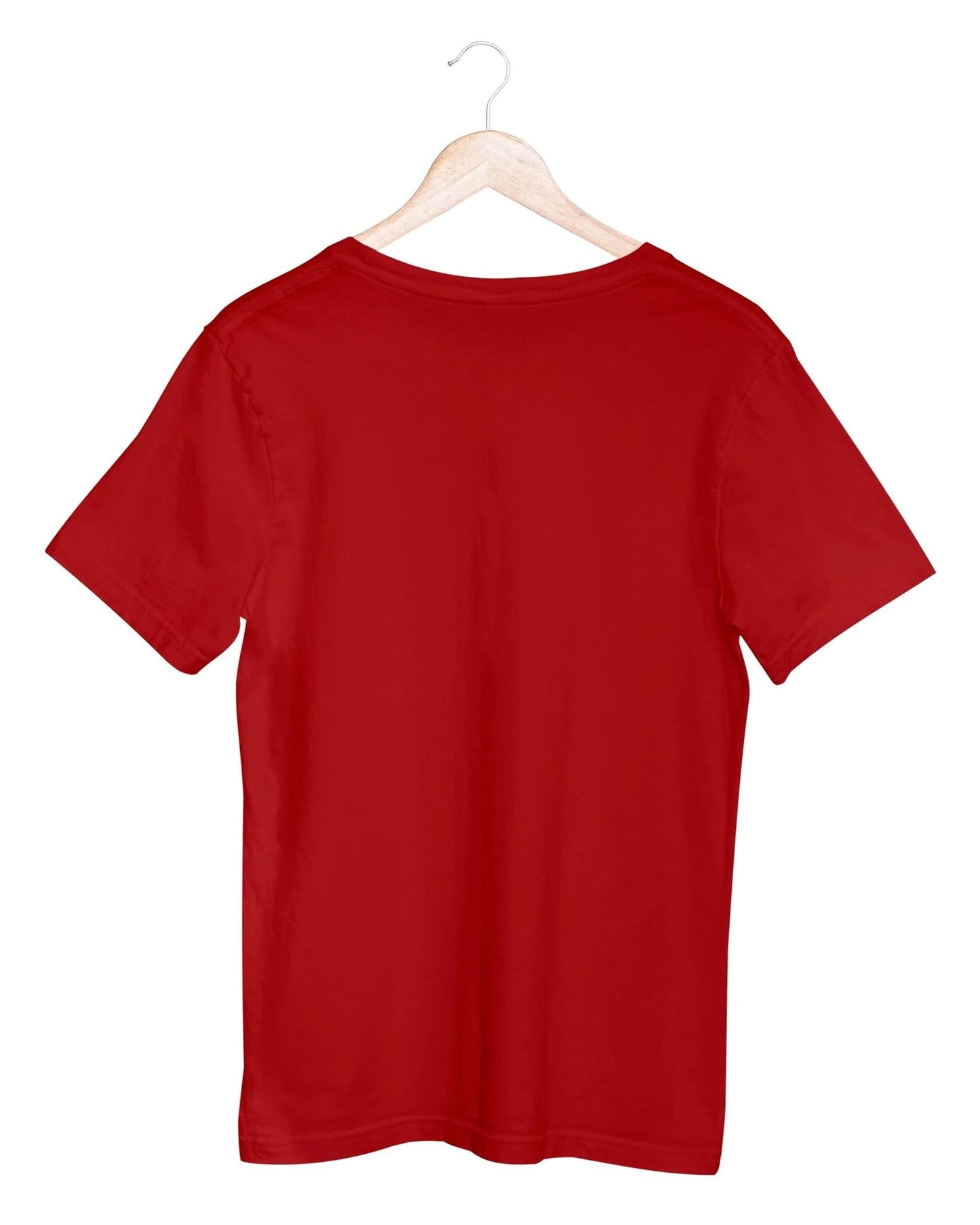 Hanged Plain Cherry Red Oversize T-Shirt