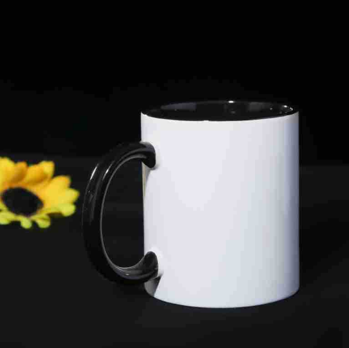 DK – 11 Oz Porcelain White Handmade Ceramic Two tone Mug