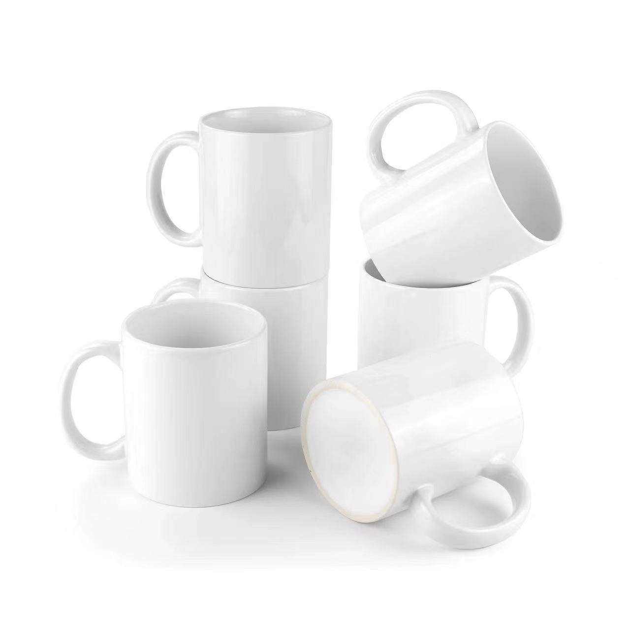 DK – 11 Oz Porcelain White Handmade Ceramic Mug Christmas Sublimation Blank Ceramic Cup Coffee Mugs 949