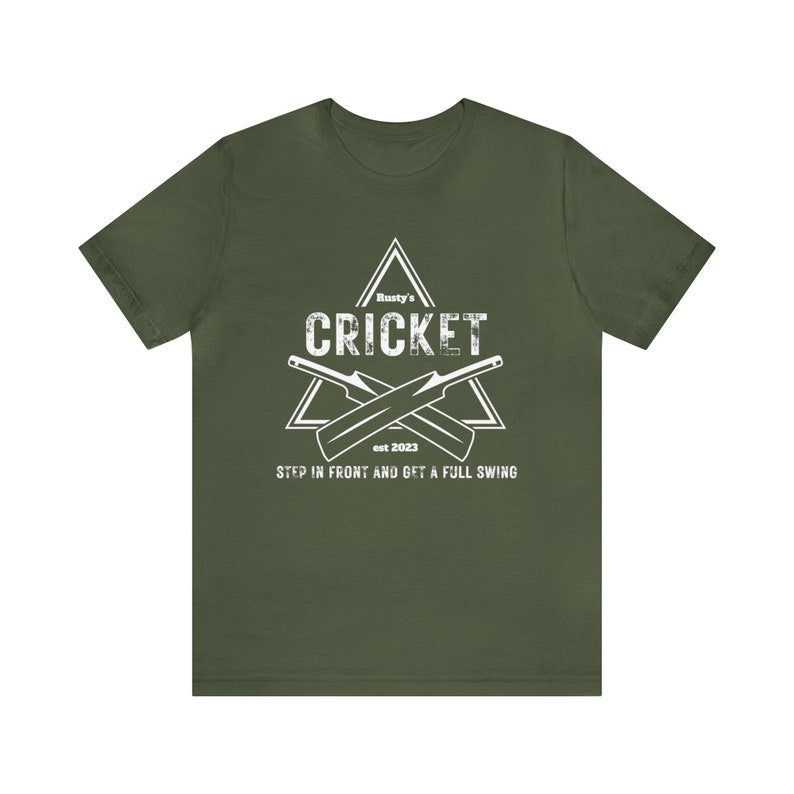 Heather Green "Rusty's Cricket" Bats Graphic T-shirt