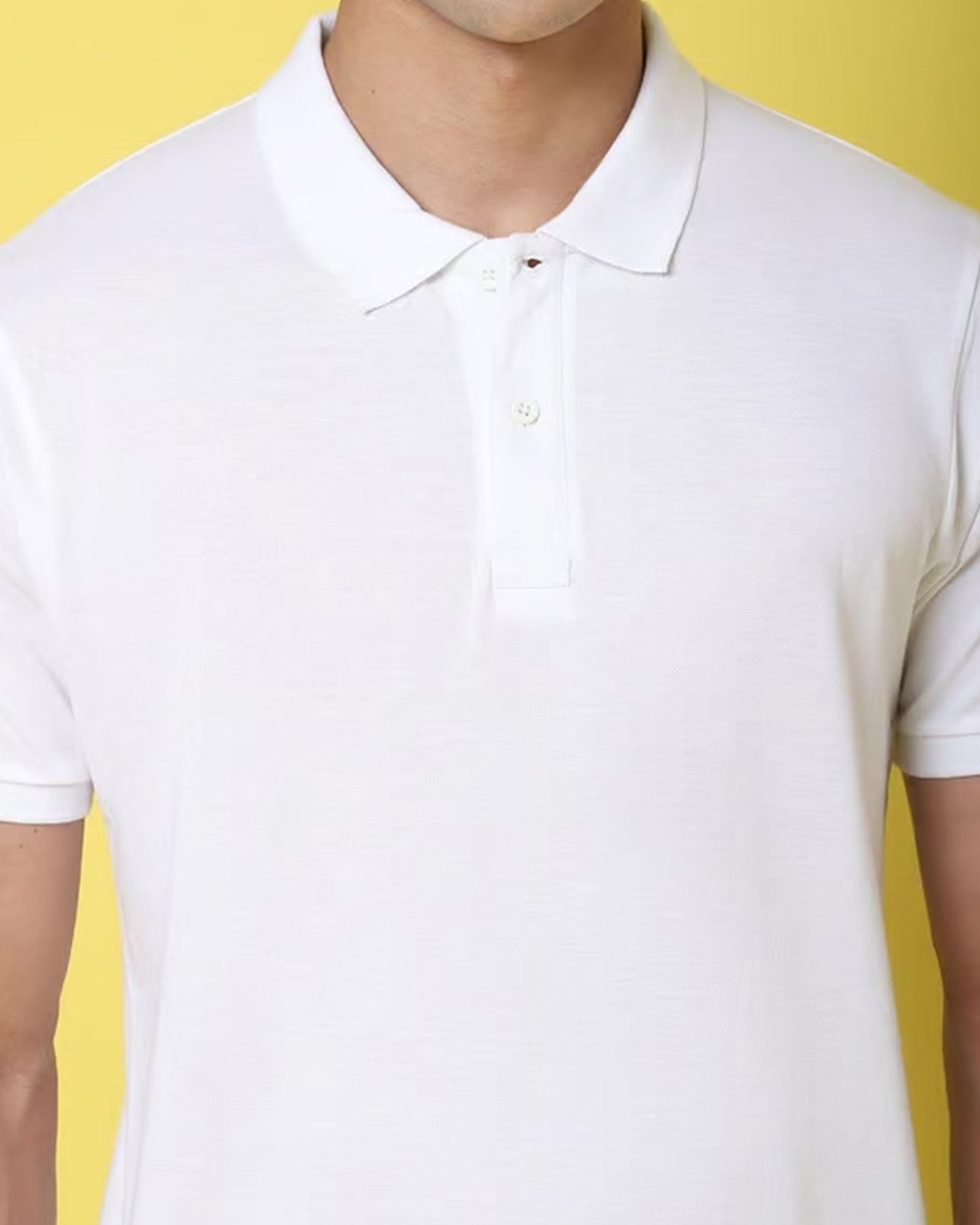 Men_s_Plain_White_Casual_Polo_TShirt_Front side view