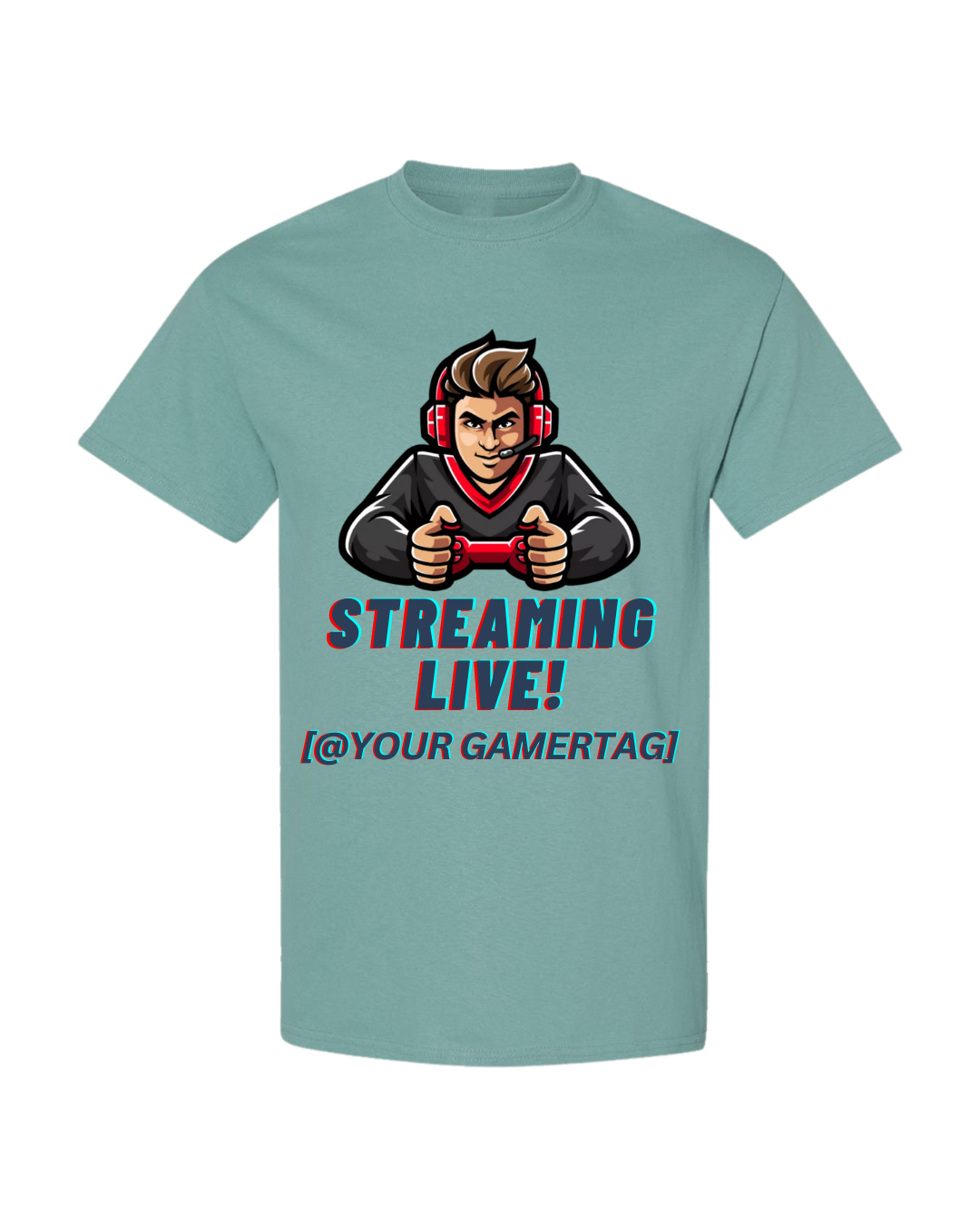 ๐ฎ Streaming Live Tee โ Custom Gamertag Edition