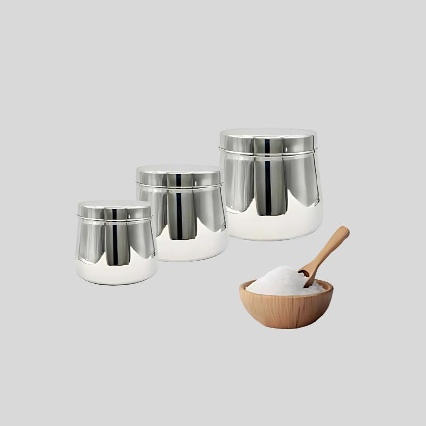 Stainless Steel Food Container Set – Premium Leak-Proof Storage Jars (500ml, 750ml, 1000ml) 18030