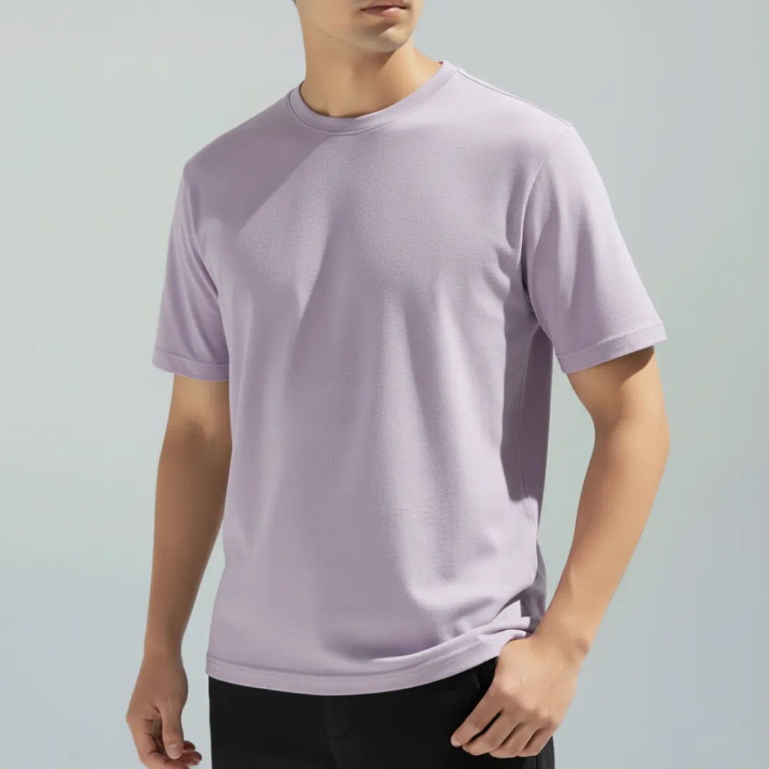 Round Neck Short Sleeve T-Shirt - DivviK