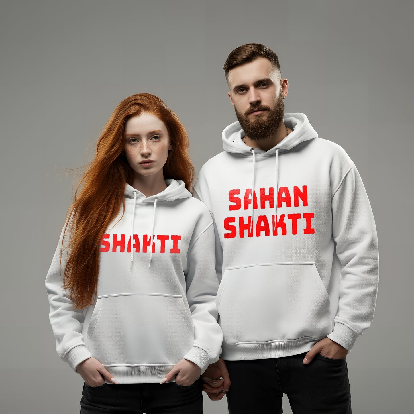 Shakti & Sahanshakti Funny Couple Hoodies