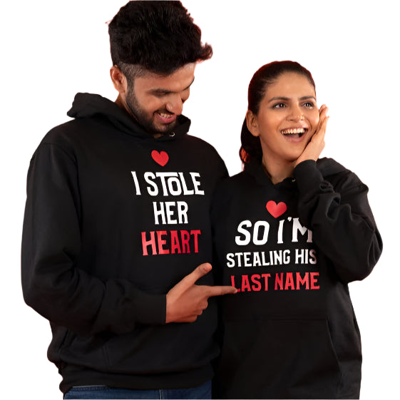Customised Couple Blowing Heart T-Shirt