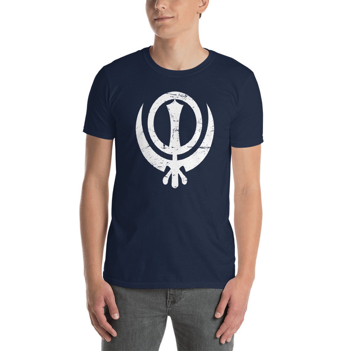 Distressed Khanda Sikh T-shirt