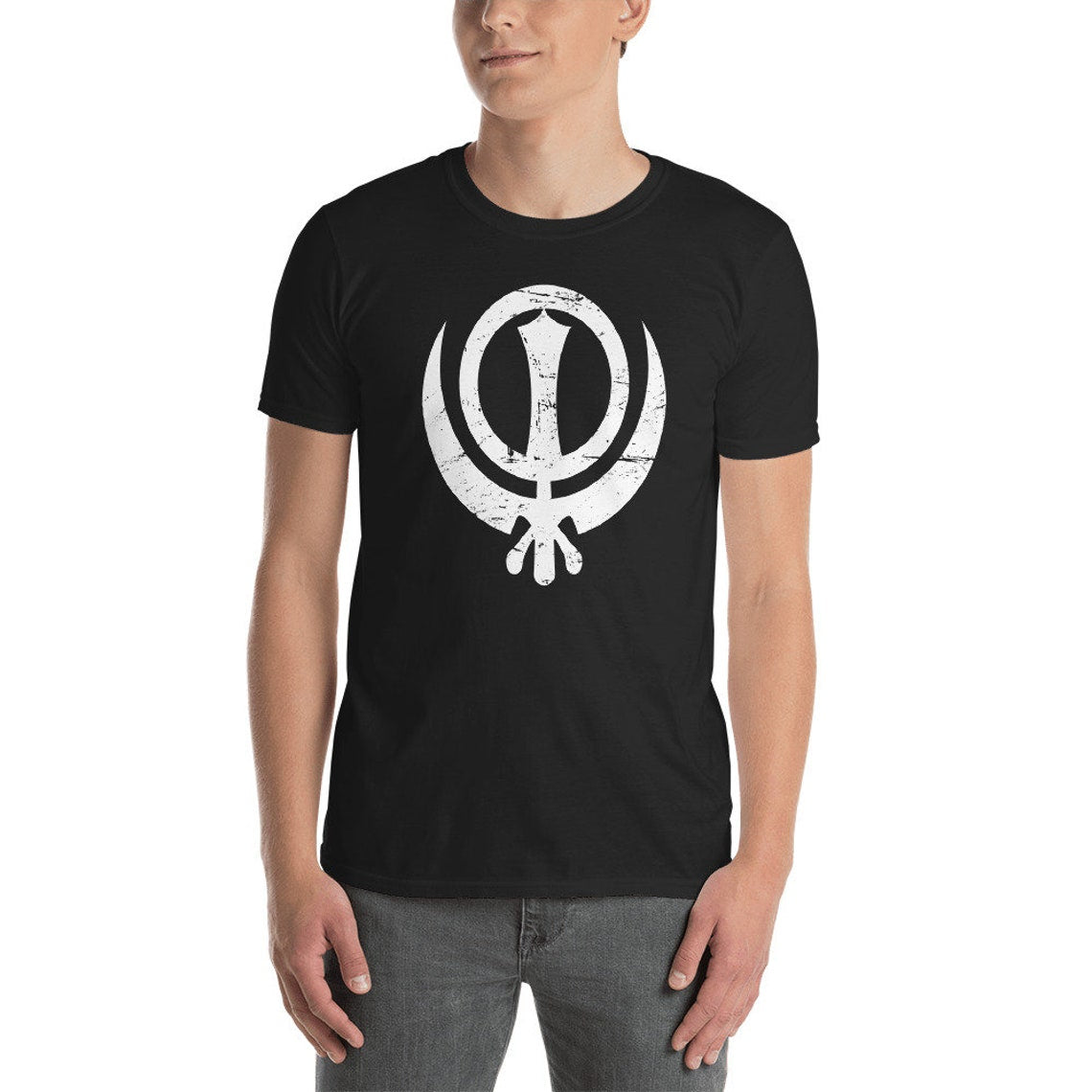 Distressed Khanda Sikh T-shirt