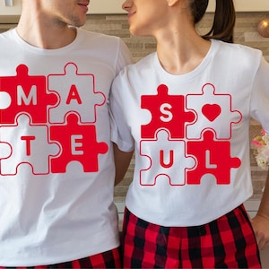 Soulmate Couple Short Sleeve T-Shirts For Couple