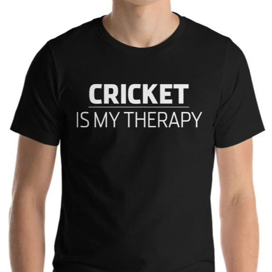 Cricket Is My Therapy - Cricket Lovers Theme T-Shirts