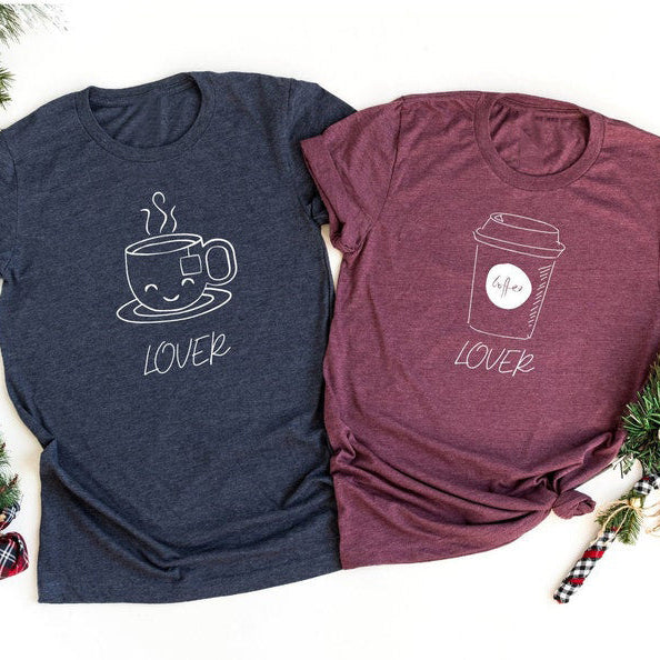 Coffee Lover Matching Couple T-Shirts
