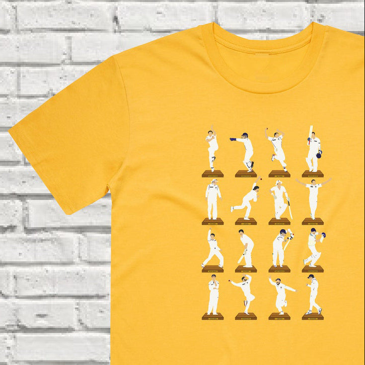 Cricket Legends in Motion – The Art of the Game T-Shirts