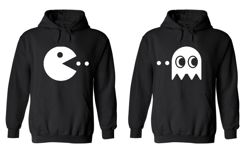 Pac-Man Theme Couple Hoodies