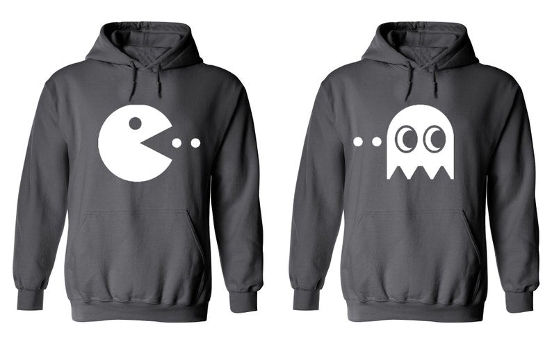Pac-Man Theme Couple Hoodies