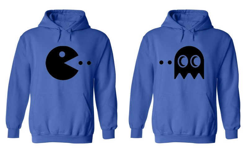 Pac-Man Theme Couple Hoodies