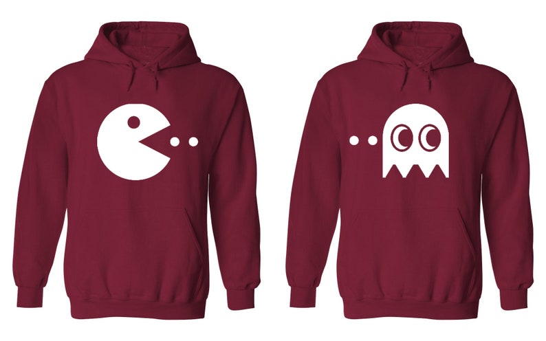 Pac-Man Theme Couple Hoodies