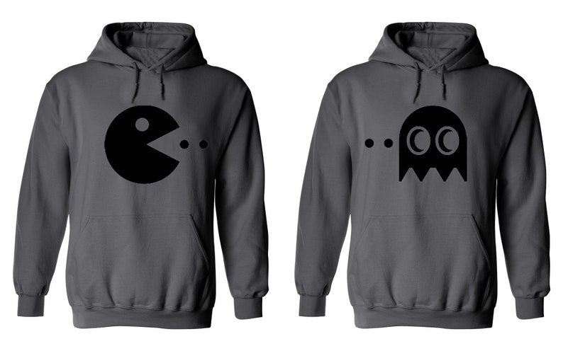 Pac-Man Theme Couple Hoodies