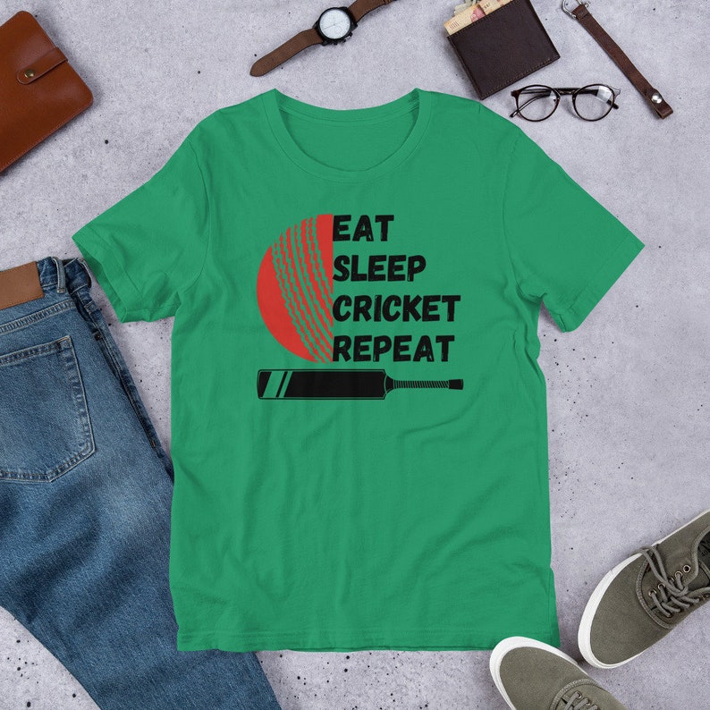 Eat Sleep Cricket Repeat – The Ultimate Cricket Lover’s T-Shirt 🏏🔥