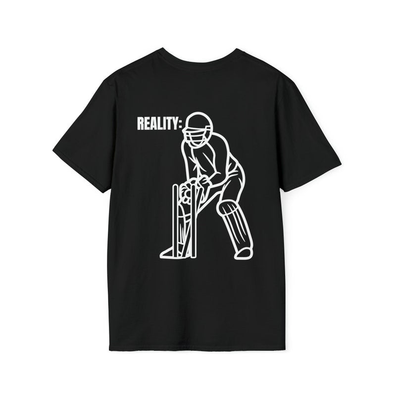 Expectation V/s Reality Cricket Meme T-Shirt