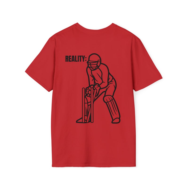 Expectation V/s Reality Cricket Meme T-Shirt